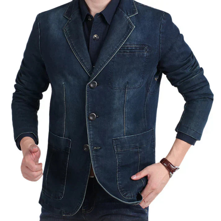 Heidi-Mode | Schicker Denim-Blazer für Herren