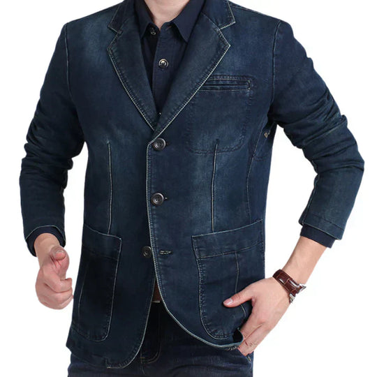 Heidi-Mode | Schicker Denim-Blazer für Herren