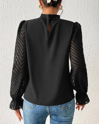 top met lange mouwen in coastal chic