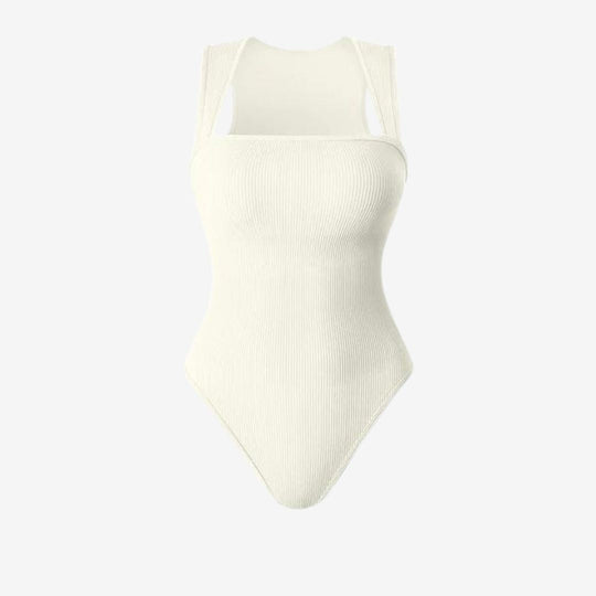 Bodysuit mit quadratischem Ausschnitt