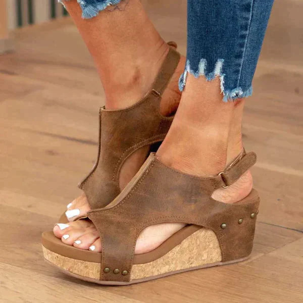 Heidi-Mode | Damensandalen mit Orthopädischer Sohle