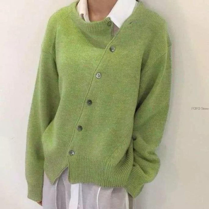 Bequemer Cardigan mit Knopfleiste für Damen