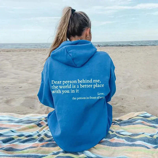 Person Hinter Mir | Übergröße Hoodie