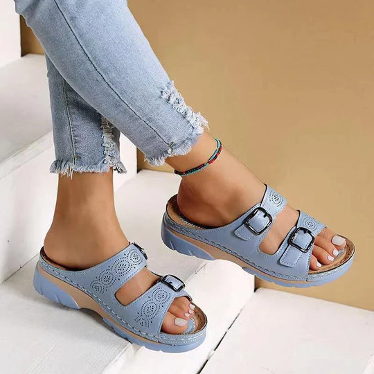 Heidi-Mode | Damen Leder Orthopädische Sandalen