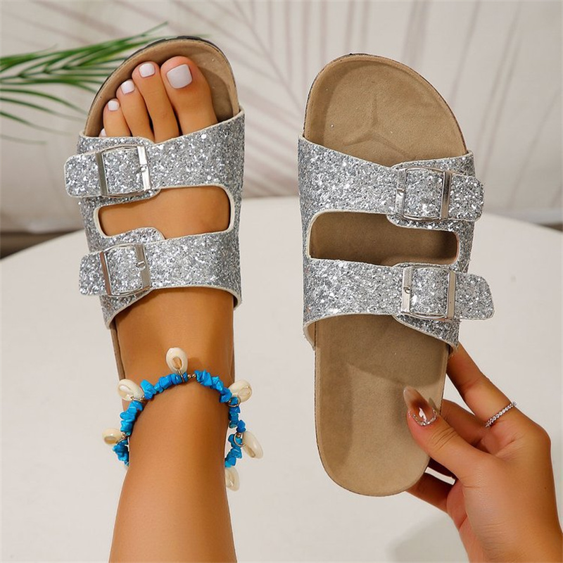 Heidi-Mode | Glitzersandalen