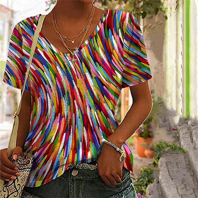 Heidi-Mode | Lässig Bunt T-shirt