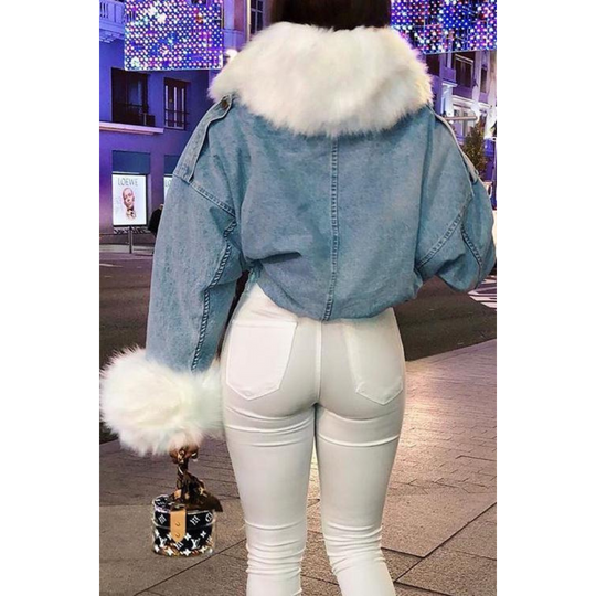 Heidi-Mode | Winterjacke aus Jeans für Frauen