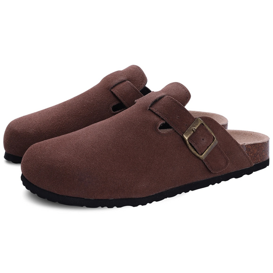 Heidi-Mode | Robuste Wildleder Clogs