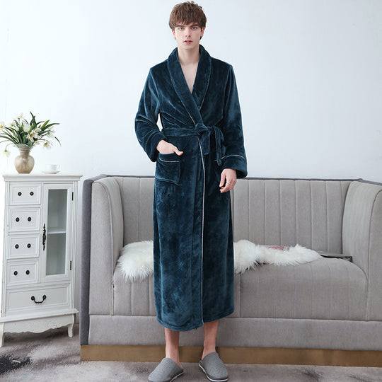 Heidi Mode | Wunderschöner Langer Flanell-Bademantel für Paare