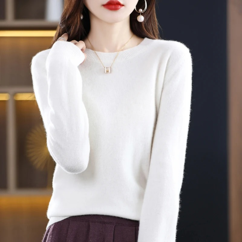Heidi-Mode | Kaschmir Pullover Damen Klassischer Rundhals, Weich & Stylisch