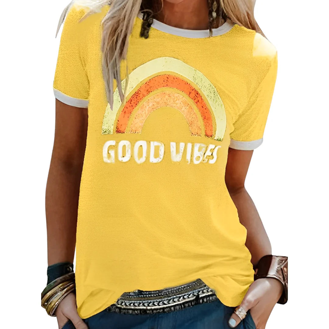 Good-Vibes-Shirt für Damen