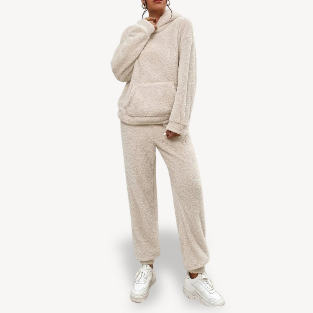 Heidi-Mode | Damen Fleece-Loungewear-Set Trainingsanzug