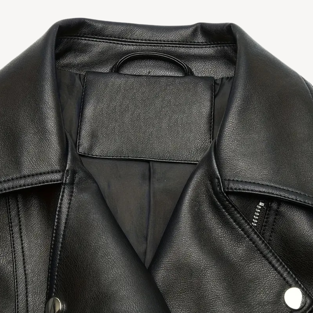 Heidi-Mode | Fake-Leder Bikerjacke für Frauen