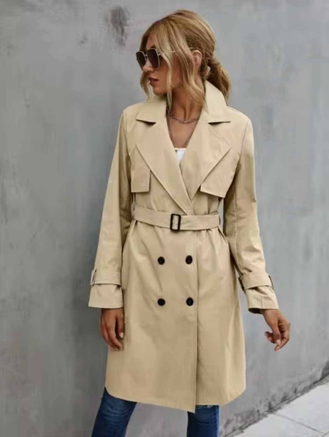 Heidi-Mode | Lässiger langer Trenchcoat - Stilvoll & Warm