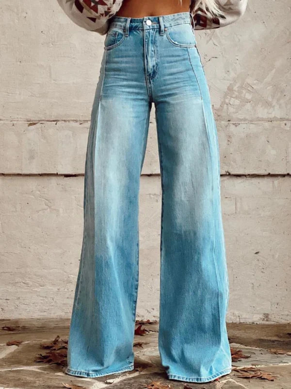 Heidi-Mode | Weit Geschnittene High-Waisted Jeans für Frauen