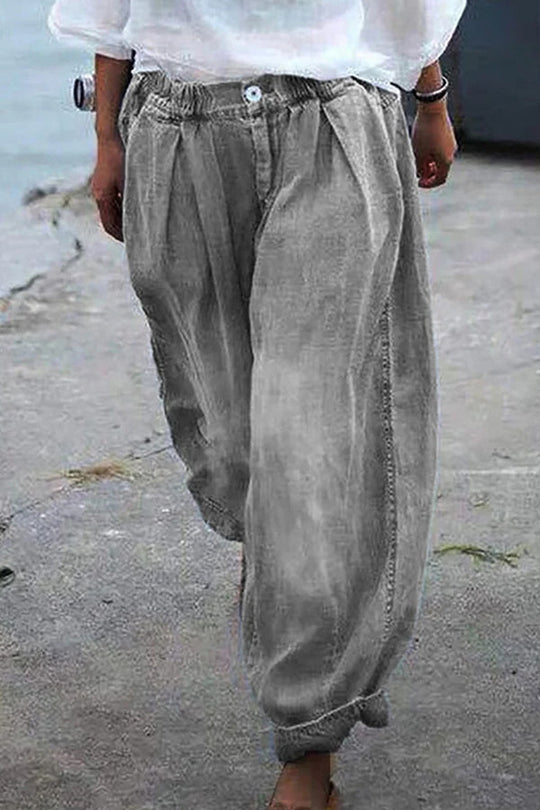 Heidi-Mode | Bohemian Floral Gedruckte Übergroße Harem-Hose