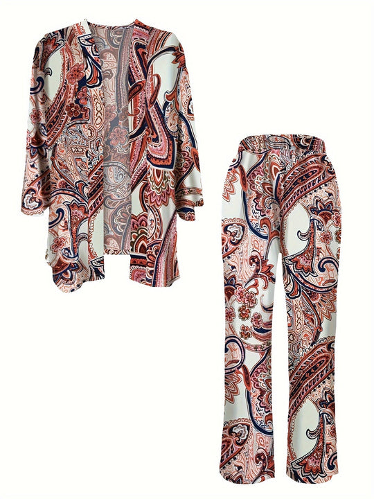 Elegantes Boho-Paisley-Set