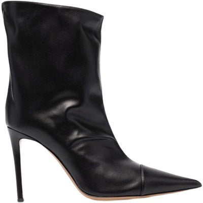 Heidi-Mode | Nachtclub Ankle Boots Spitzefersen 9Cm Magic Paint Leder