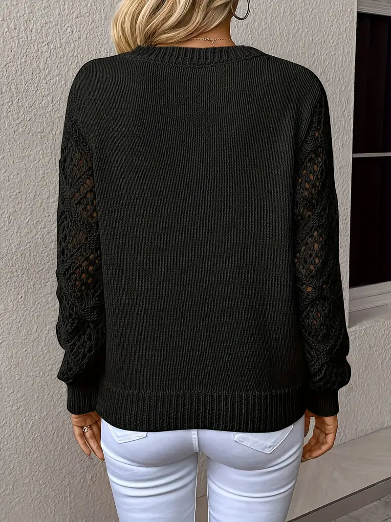 Eleganter Pullover mit V-Ausschnitt