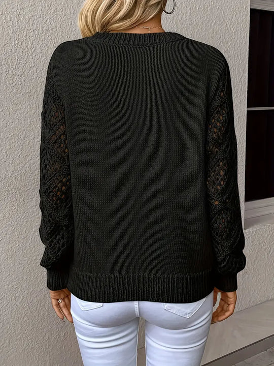 Eleganter Pullover mit V-Ausschnitt