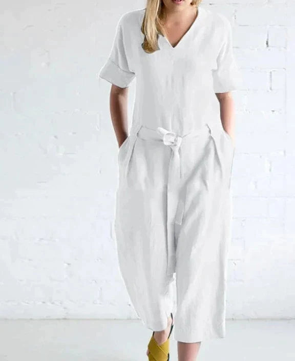 Jumpsuit aus hochwertigem Leinen