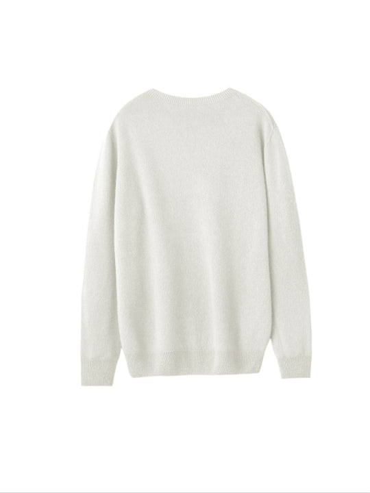 Heidi-Mode | Wolle Shearling Pullover Kleid mit Rundhalsausschnitt und Mittlerem Stretch für Frauen