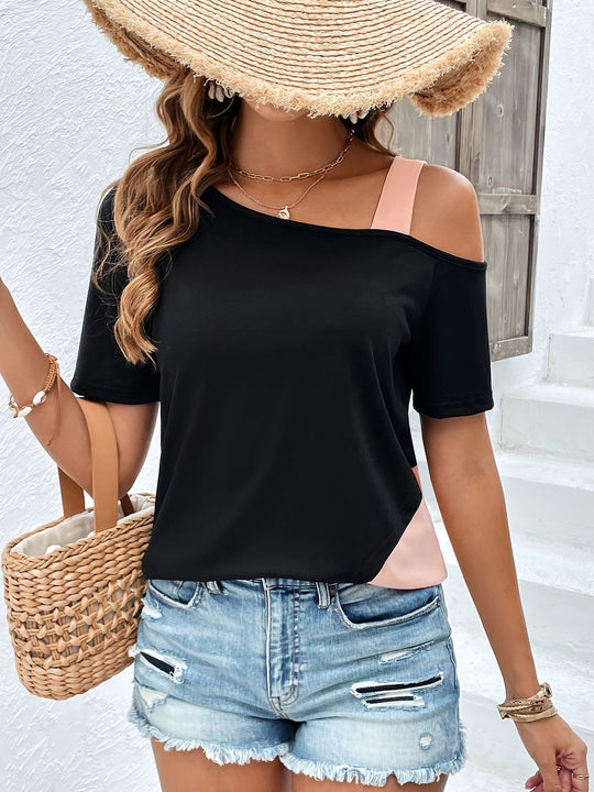 Heidi-Mode | T-Shirt Damen für Sommer, Komfortabel, Lässiges Top Hergestellt aus Polyester