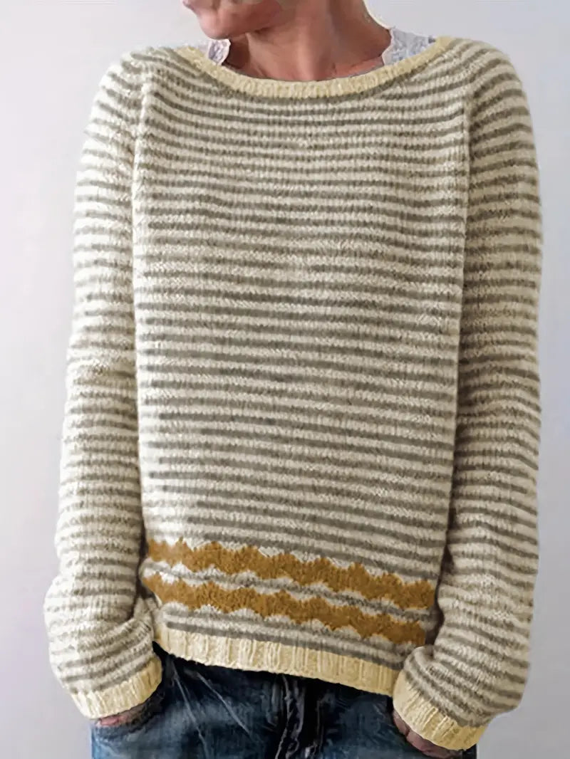 Gestreifter Pullover