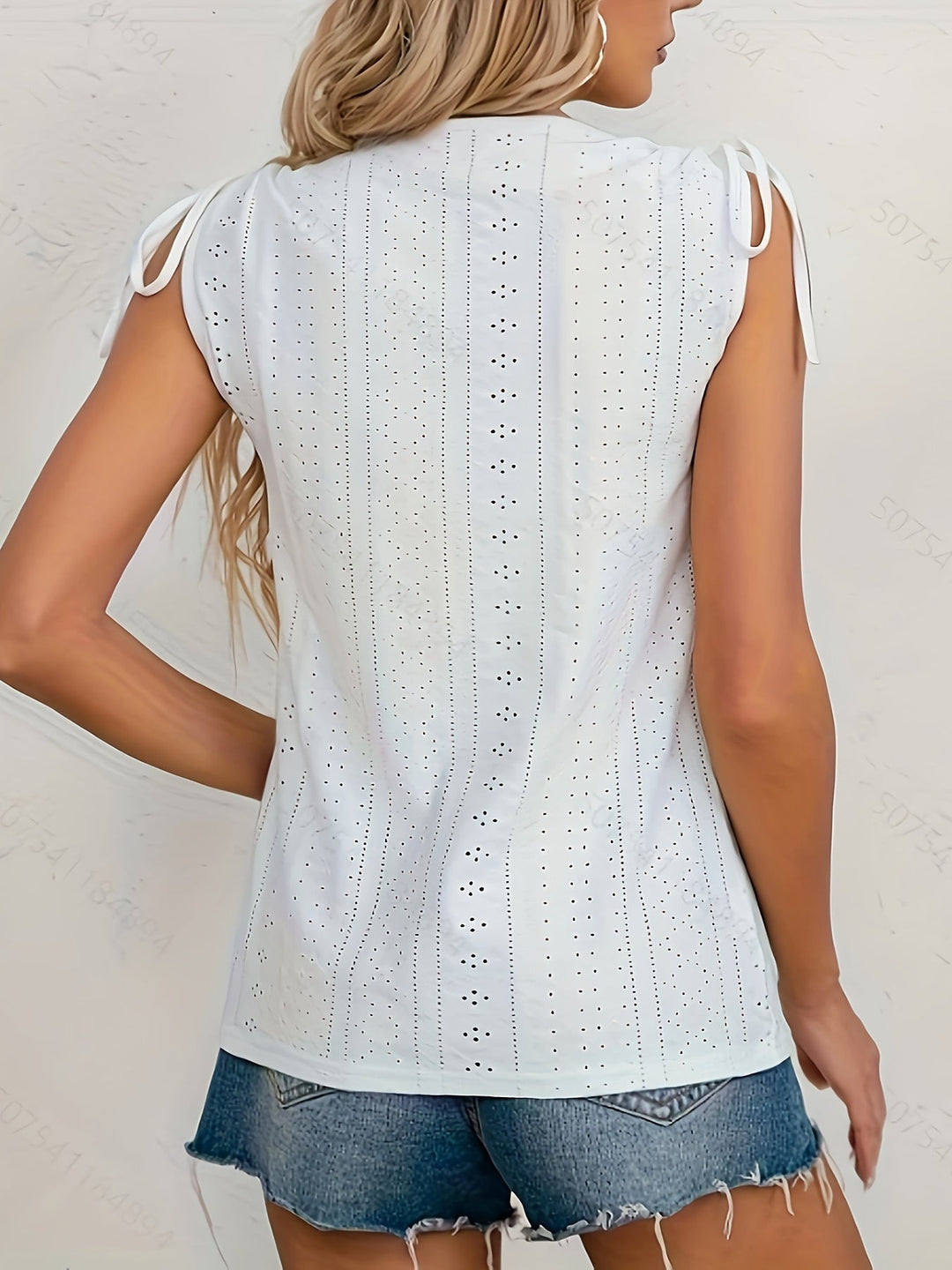 Heidi-Mode | Bluse mit Kurzen Ärmeln und Augen