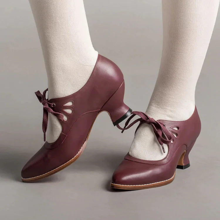 Heidi-Mode | Edwardianische Lederschuhe für Damen