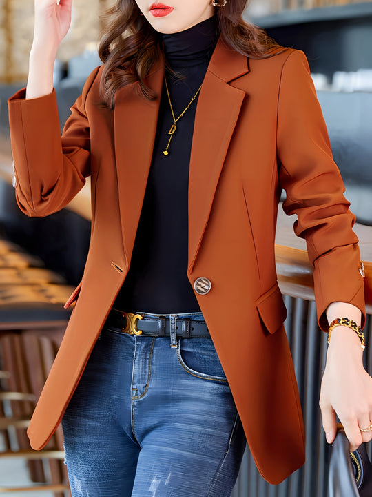 Heidi-Mode - Stilvolle Elegante Lange Ärmel Herbst Blazer für Frauen