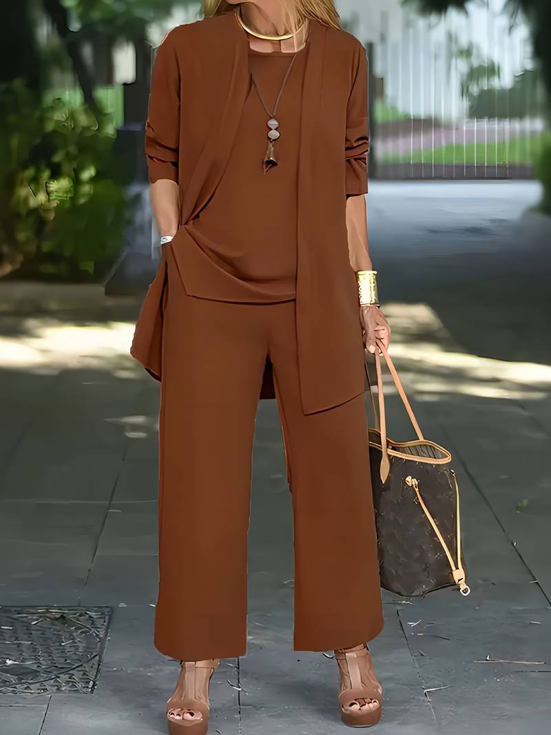 Heidi-Mode | Elegantes Dreiteiliges Ensemble Für Damen