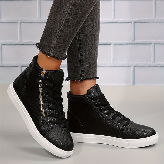 Heidi-Mode | Einfache Lässige Sneakers mit Reißverschluss