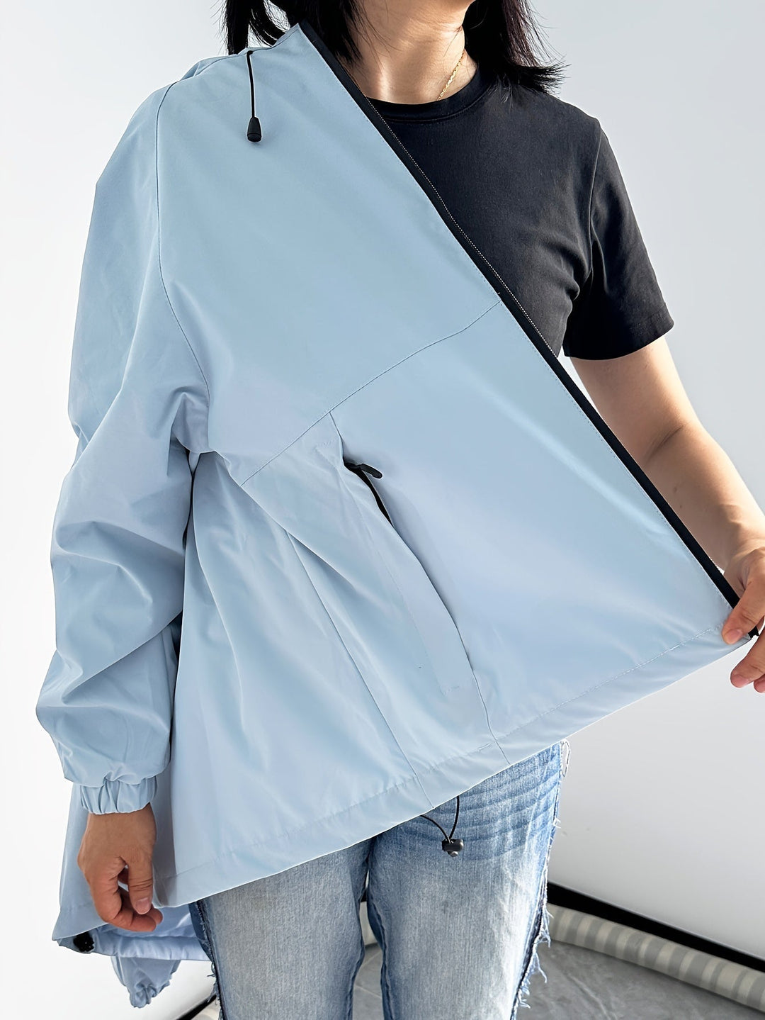 Heidi-Mode | Moderne Wasser und Winddichte Regenjacke für Damen