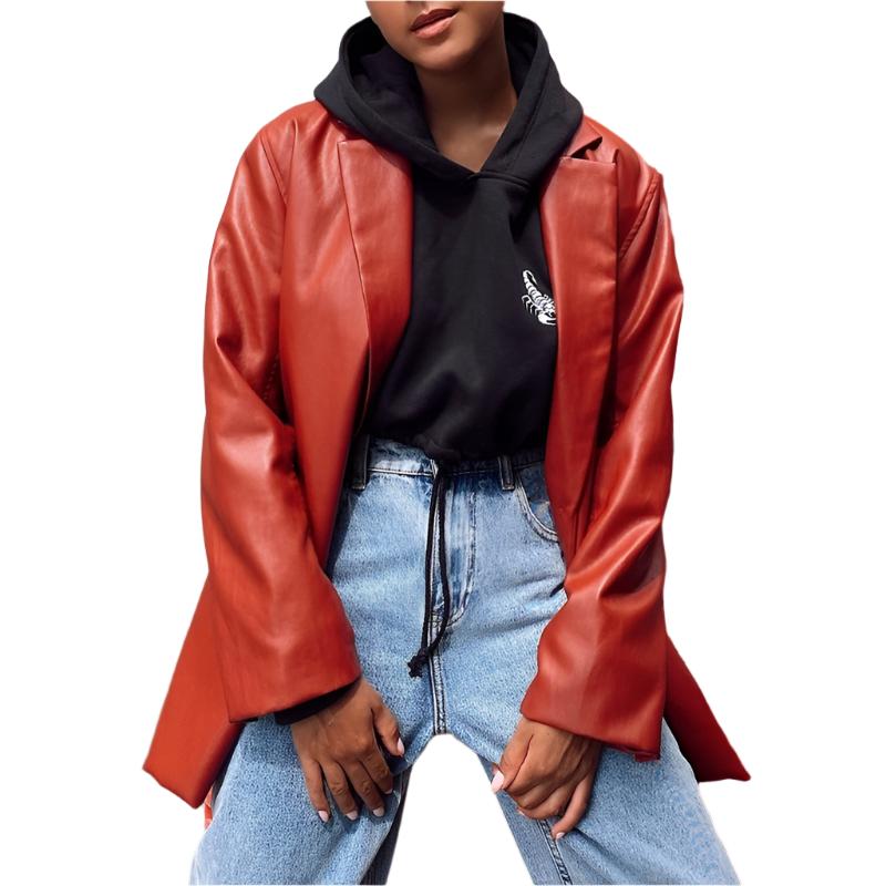 Heidi-Mode | Damen Oversized Jacke Mit Knopfverschluss Und Seitentaschen