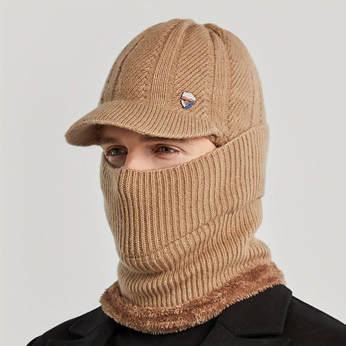 Heidi-Mode - Lässige Winter Vielseitige Strick-Balaclava und Halswärmer Set für Unisex