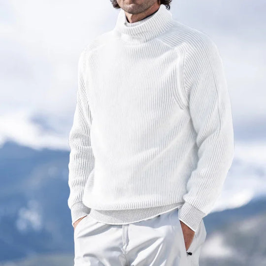 Heidi-Mode - Stilvolle Elegante Herbst Rollkragenpullover für Männer