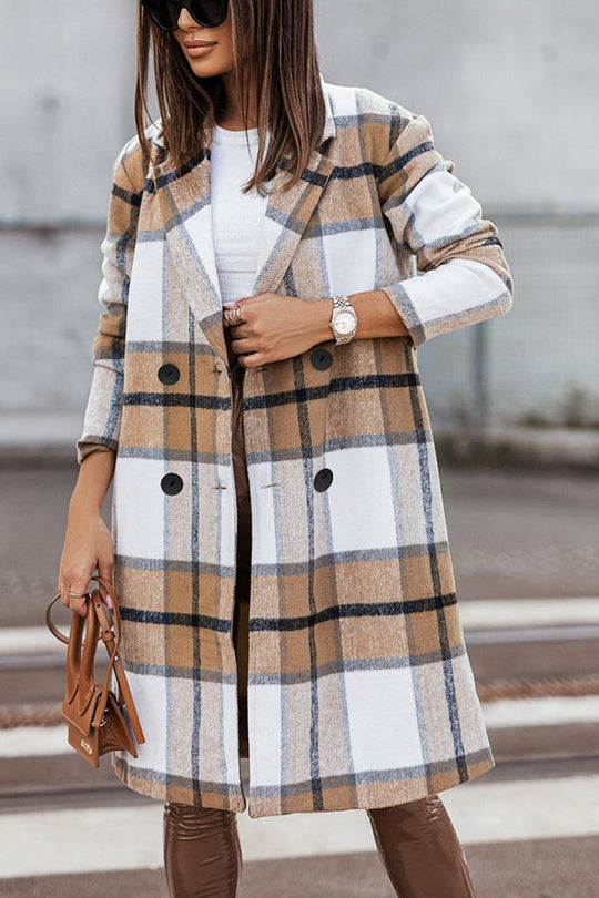 Heidi-Mode | Own The World Kariert Midi Mantel