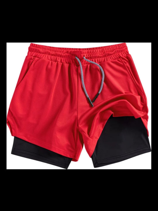 Heidi Mode | Atmungsaktive Doppel-Shorts für Männer