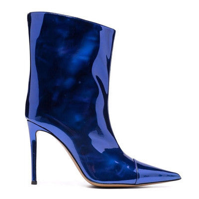 Heidi-Mode | Nachtclub Ankle Boots Spitzefersen 9Cm Magic Paint Leder