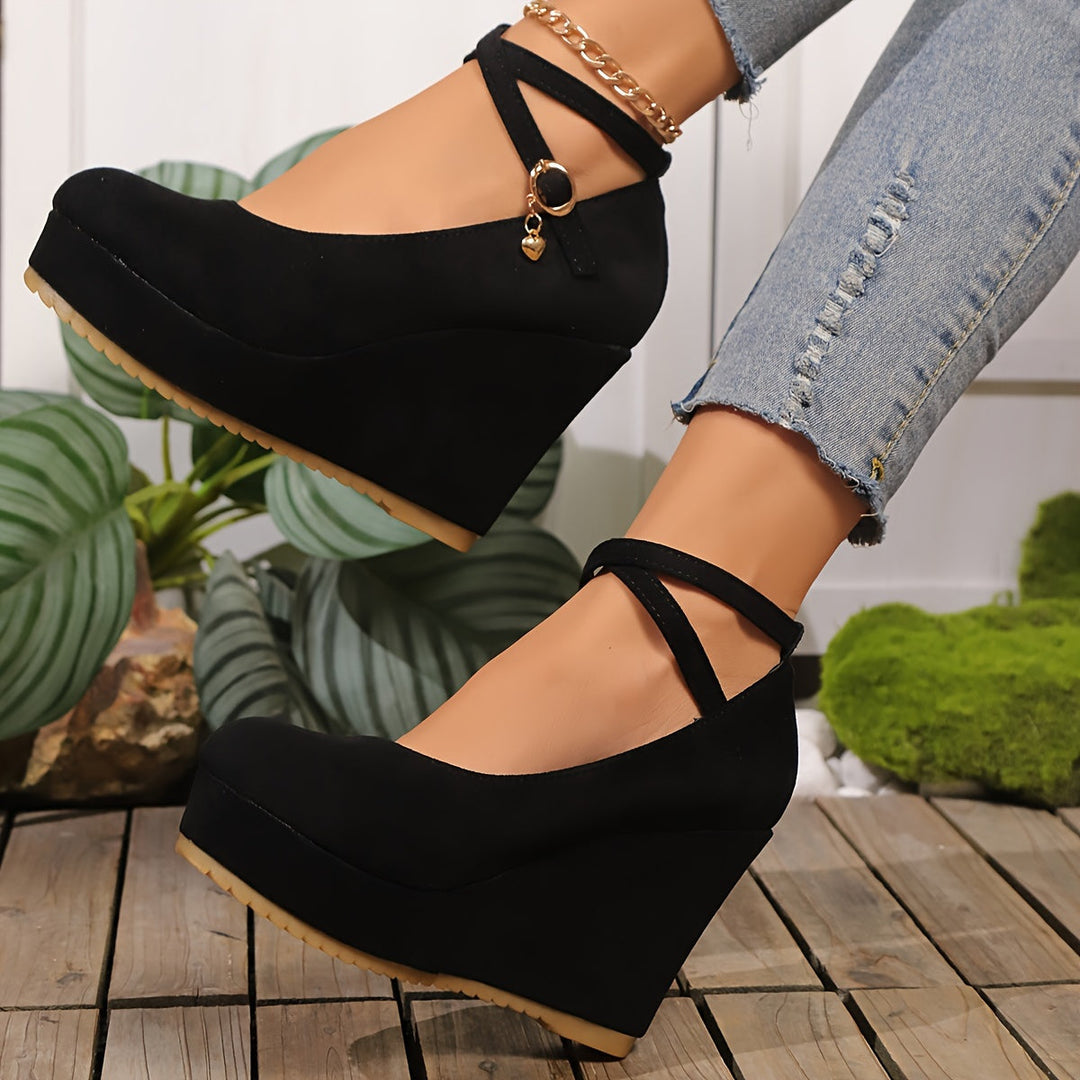Heidi-Mode | Elegante Damenschuhe mit Keilabsatz