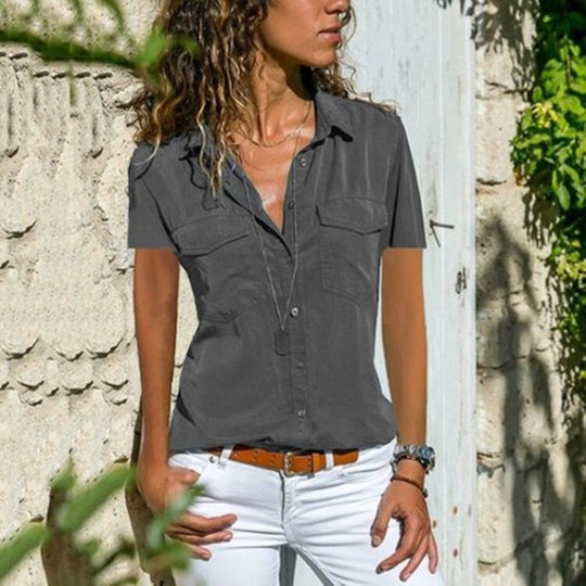 Heidi-Mode | Kurzarm Streetwear Bluse