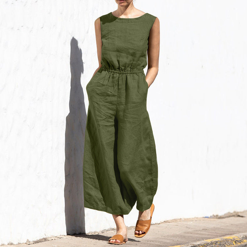 Ärmelloser Casual Jumpsuit