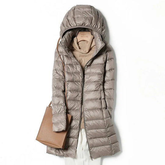 Heidi-Mode | Herbst und Winter Pelzkragen warme Damen Daunen