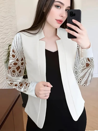 Heidi-Mode | Frauen Spitzenärmeln Blazer