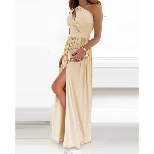 Heidi Mode | Ärmelloses Kleid mit hoher Taille und Öffnung