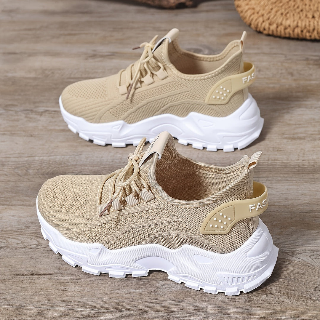 Heidi-Mode | Bequeme Atmungsaktive Knit Sneakers für Damen