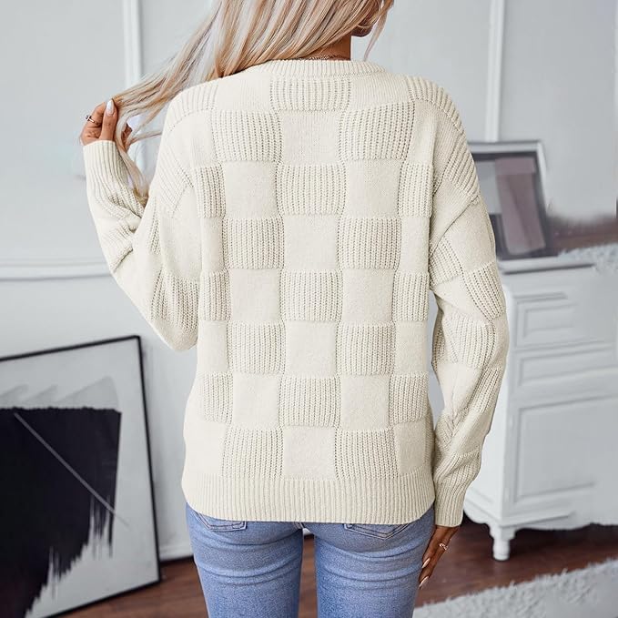 Heidi-Mode | Luxe Gebreide Trui Met Ronde Hals Voor Vrouwen