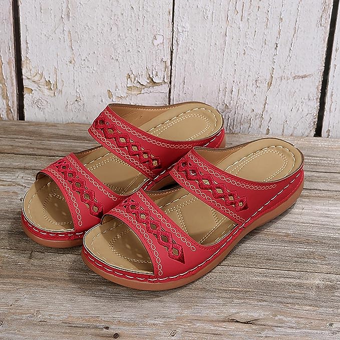 Heidi-Mode | Bequeme Damen Orthopädische Sandalen