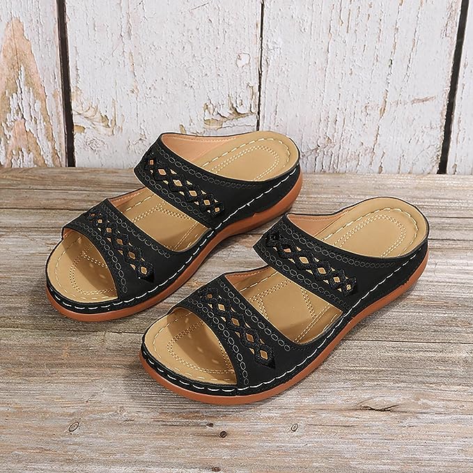 Heidi-Mode | Bequeme Damen Orthopädische Sandalen
